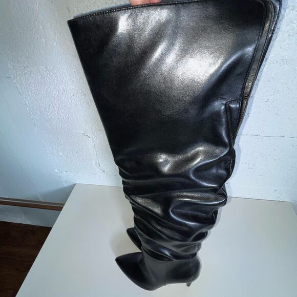 Inc Womens Black Slouch Iyonna Pointed Toe Stiletto Dress Boots 5.5 M - Picture 2 of 16